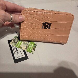 Badgley Mischka Blush Small Snake Skin Wallet (Vegan Wallet) #84